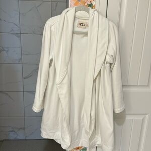 UGG white fuzzy robe